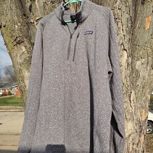 Patagonia Men's Quarter-Zip Pullover - Heather Gray